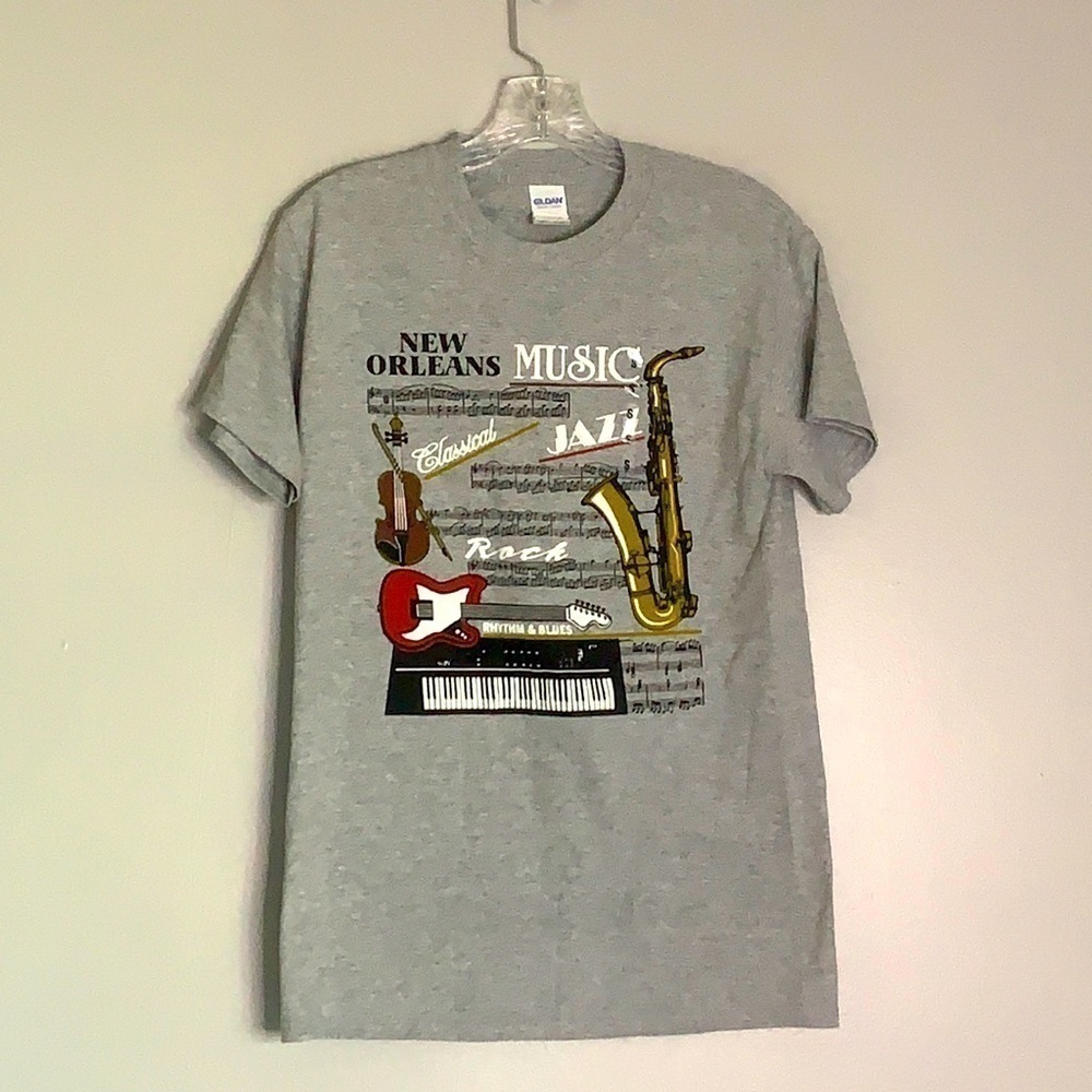 NWOT New Orleans music jazz rhythm & blues T-shirt